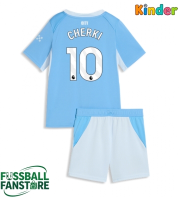 Manchester City Rayan Cherki #10 Replik Heimtrikot Kinder 2026-27 Kurzarm (+ Kurze Hosen)